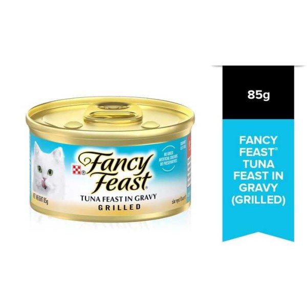 FANCY FEAST Grilled Tuna Feast in Gravy Gourmet Cat Food 85g
