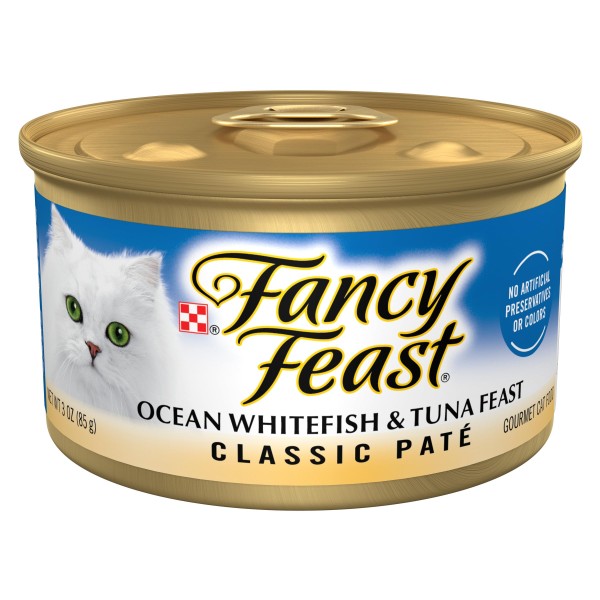 FANCY FEAST Grilled Ocean Whitefish & Tuna Feast in Gravy Gourmet Cat Food 85g
