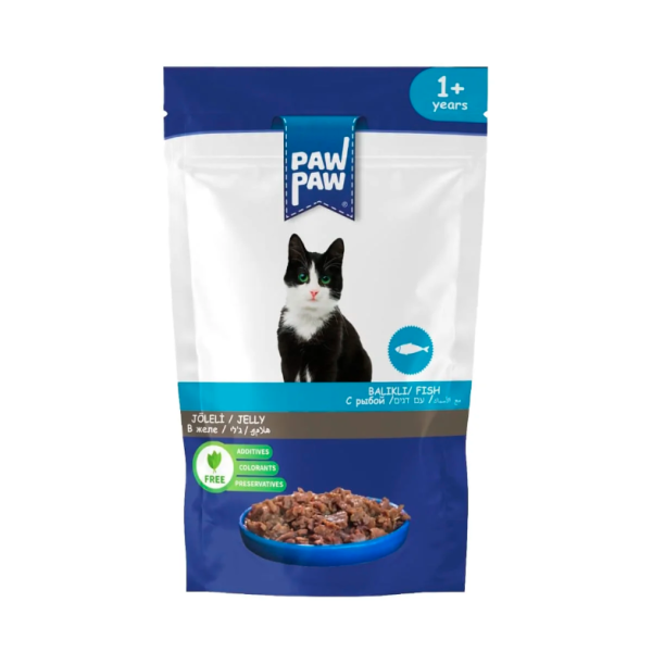 Paw Paw Adult Pouch Fish 85gm | Cat Wet Food