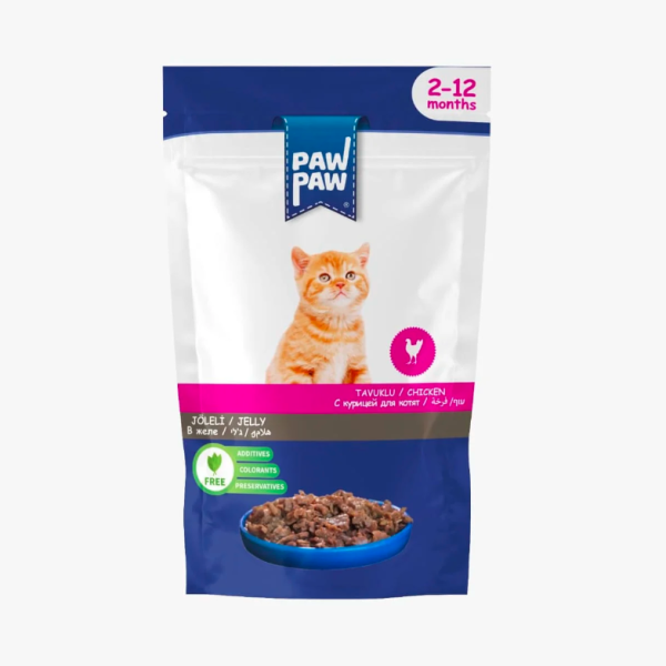Paw Paw Kitten Pouch Chicken 85gm | Cat Wet Food