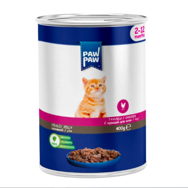 Paw Paw Kitten Can Food Chicken 400gm | Cat Wet food