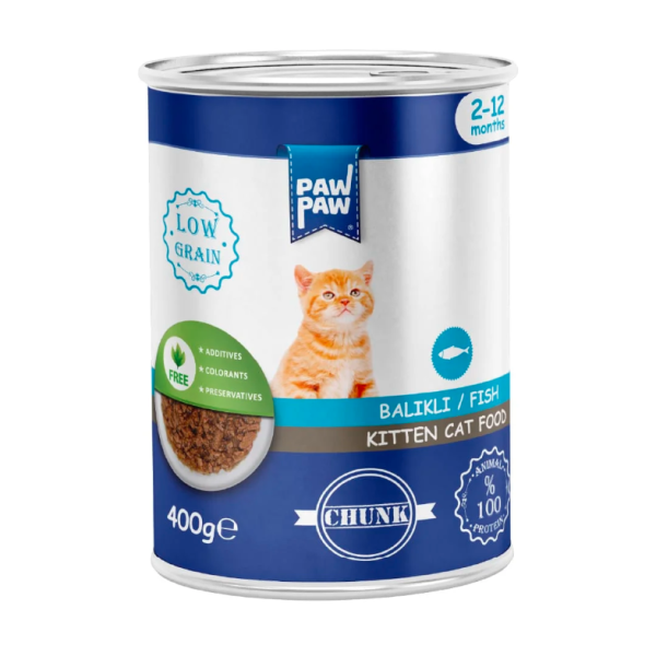 Paw Paw Kitten Can Food Fish 400gm | Cat Wet Food