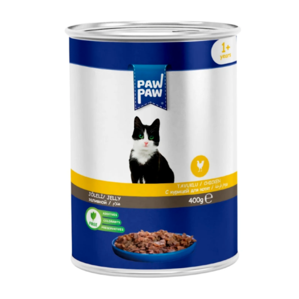 Paw Paw Adult Can Food Chicken 400gm | Cat Wet Food