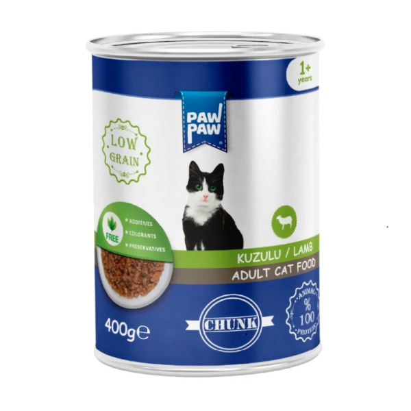 Paw Paw Adult Can Food Lamb 400gm | Cat Wet Food
