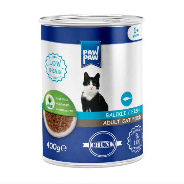Paw Paw Adult Can Food Fish 400gm | Cat Wet Food