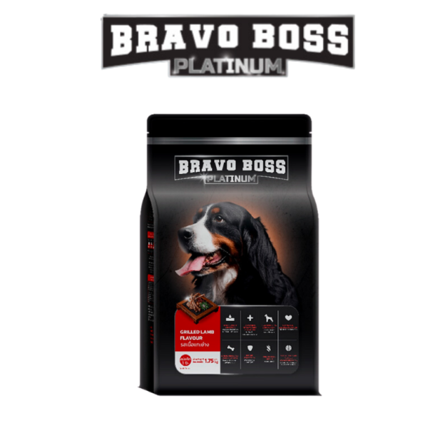 Bravo Boss Dry Dog Food Platinum - Grilled Lamb Flavor 1.75kg