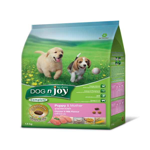 Dog n Joy Puppy and Mother Dry Dog Food - Chicken and Milk Flavor 8kg