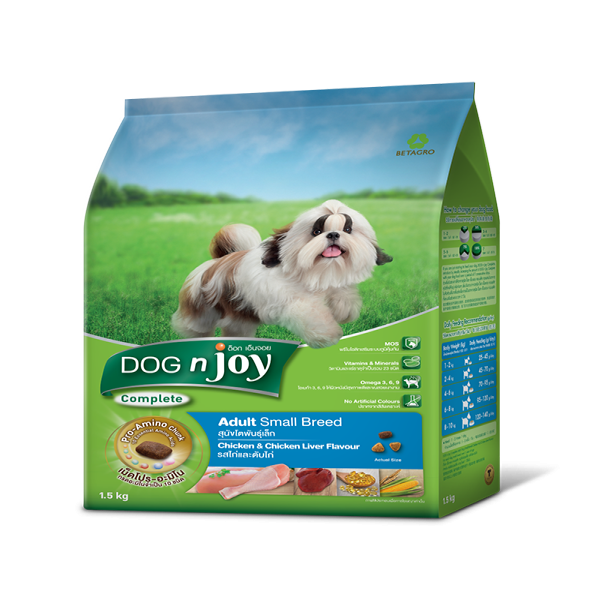 Dog n Joy Adult Small Breed Dry Dog Food - Chicken and Chicken Liver Flavor 10kg