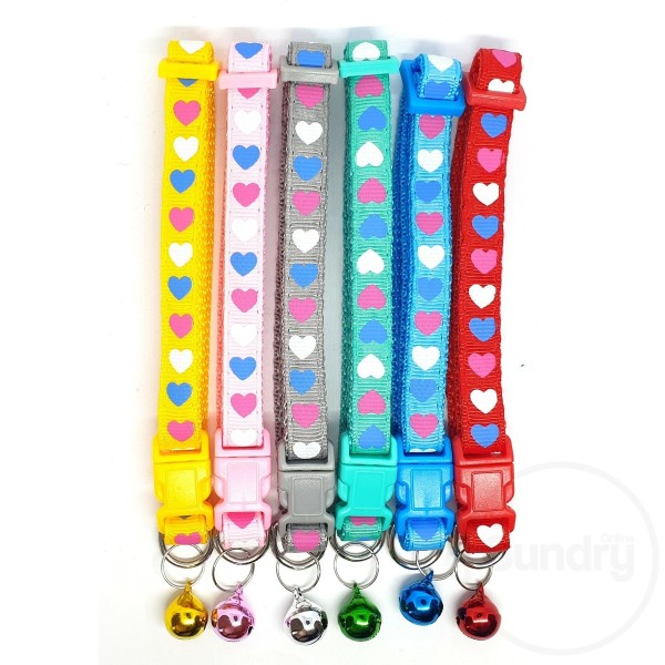 Adjustable Pet Collar Bell Small Pet Cat Dog Puppy Colorful Collars