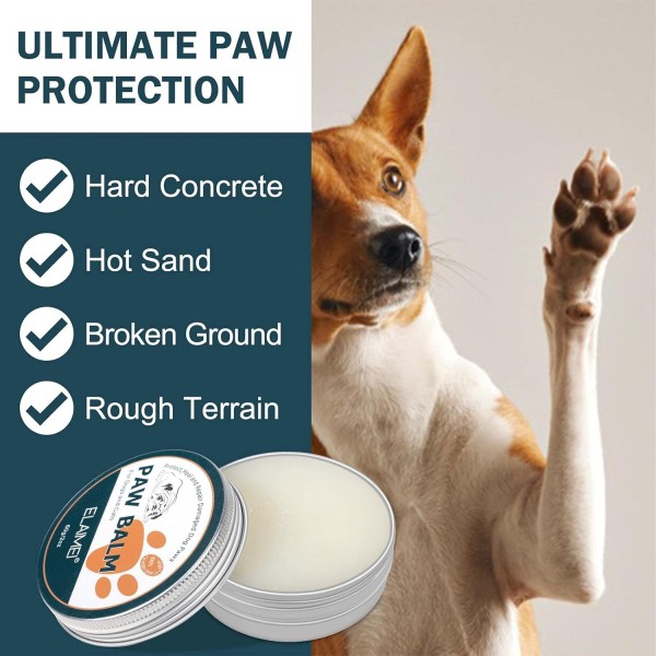 Paw Protection Cream For Cats & Dogs 60g | Dry Cracked Nose Care Natural Cream Moisturizer Ointment Balm Dry Cracked Crinkle Skin