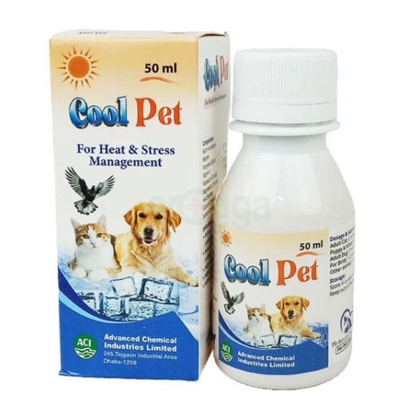 Cool Pet For Heat & Stress Management 50ml For Cat, Dog & Small Animal
