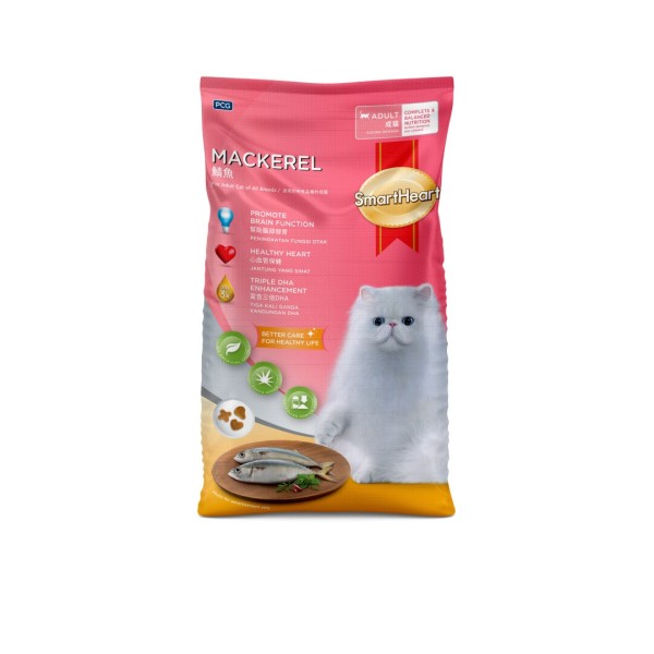 SmartHeart Dry Cat Food - Mackerel Flavour 7kg