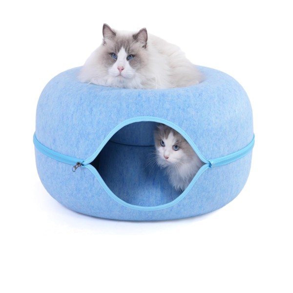Cat Tunnel Bed for Indoor Cats