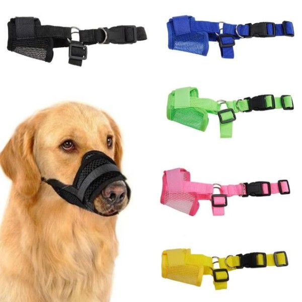 Dog Muzzle, Breathable Mesh Puppy Muzzles for Small Medium Large Dogs