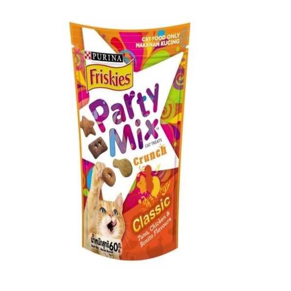 Purina Friskies Party Mix Cat Treats - Classic Cat Treat 60g