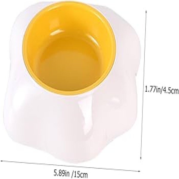 Dog Cat Egg Design Plastic Pet Food Bowl Single