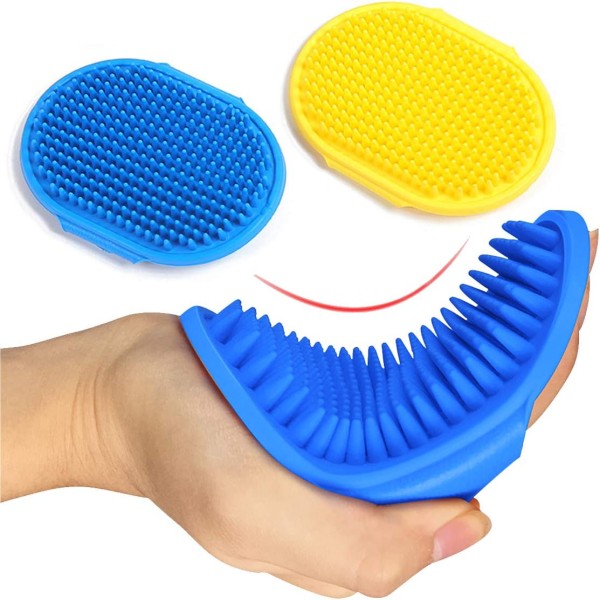 4-in-1 Pet Grooming Kit for Dogs & Cats – Includes Self Cleaning Brush, Cat Comb, Silicone Bath Scrubber & Nail Clipper
