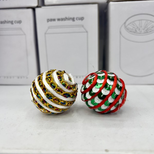 Cat Toy Bell Ball Glossy 2pcs pack