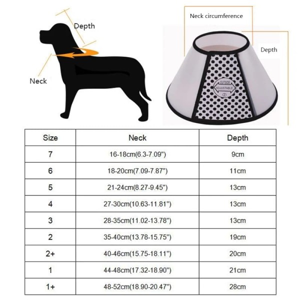 E Cat Collar - Elizabeth Collar - Surgical Collar For Cats & Dogs