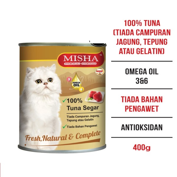 Misha Cat Can Food Tuna 400g | Cat Wet Food