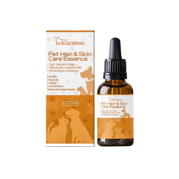 Pet Hair & Skin Care Essence - Pet Serum Skin Repair 30ml | For Dogs & Cats