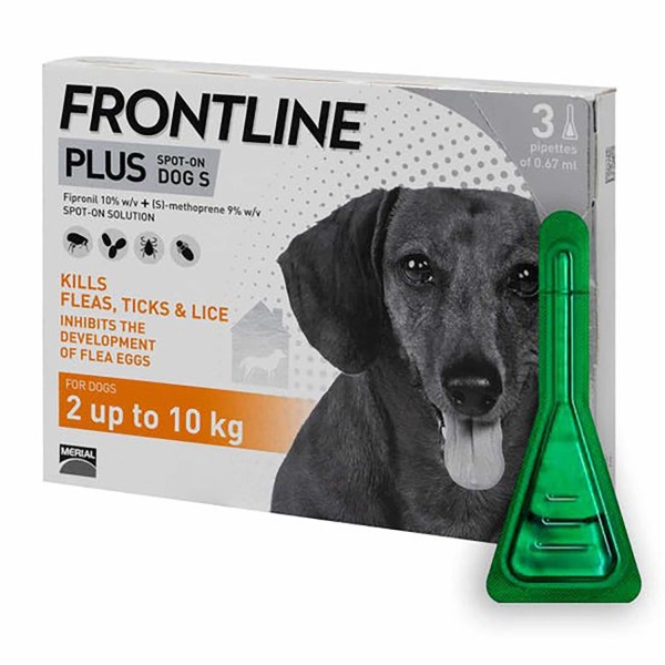 Frontline Plus Flea And Tick Treatment Spot-on For Dogs 2-10kg