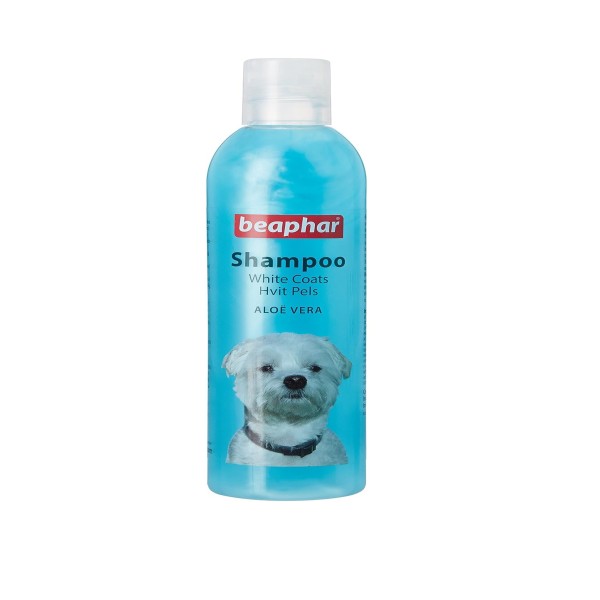 Beaphar Shampoo White Dog With Green Tea Extract, Aloe Vera | Soft & Glossy Coat | Herbal Shampoo For White Dog 250ml