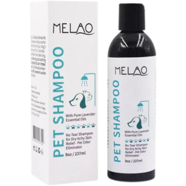 Melao Pet Shampoo Puppy & Kitten Dog Shampoo Dry Skin & Itch Relief Pet Shampoo For Dogs 237ml