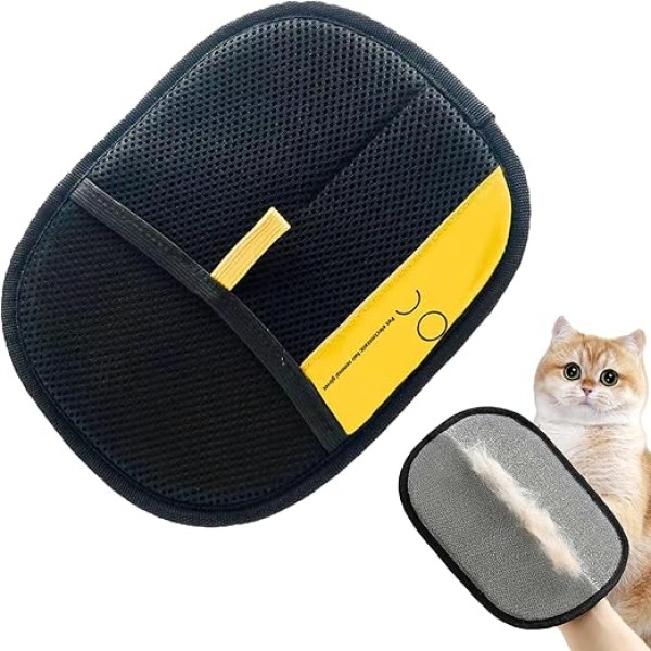 Pet Cat Hair Remover Glove, Static Removal Gloves for Pet Hair, Washable & Reusable, For Couch, Furniture, Carpet