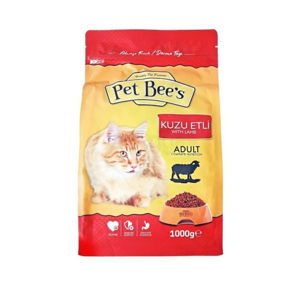 Pet Bee's Adult Dry Cat Food - Lamb 1KG