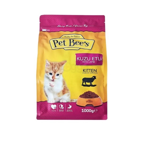 Pet Bee's Kitten Dry Cat Food - Lamb 1kg
