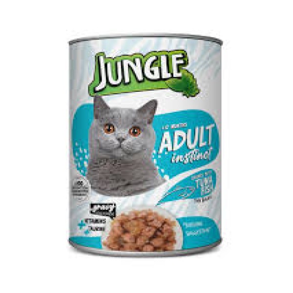 Jungle Adult Cat Can Food - Tuna Fish 400gm | Cat Wet Food