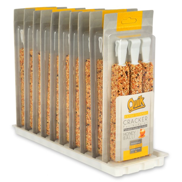 Quik Triple Honey Cracker Stick For Budgies 3-pack