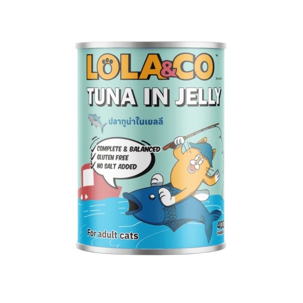 Lola & Co Cat Can Food - Tuna in Jelly 400gm | Cat Wet Food