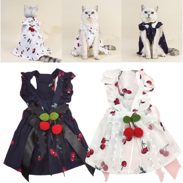 Cat Summer Clothes Dresses Small Dog Dress | Pet Dress