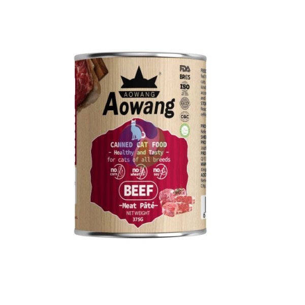 Aowang Cat Can F ood - Beef Meat Pate For All Age Cats 375g | Cat wet Food
