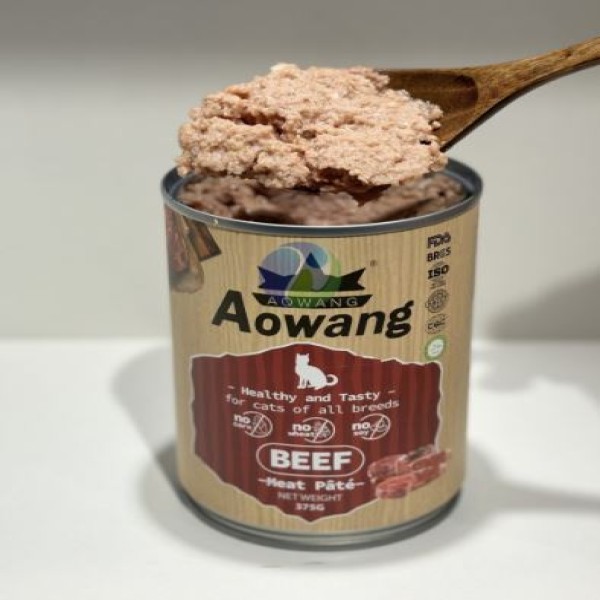 Aowang Cat Can F ood - Beef Meat Pate For All Age Cats 375g | Cat wet Food