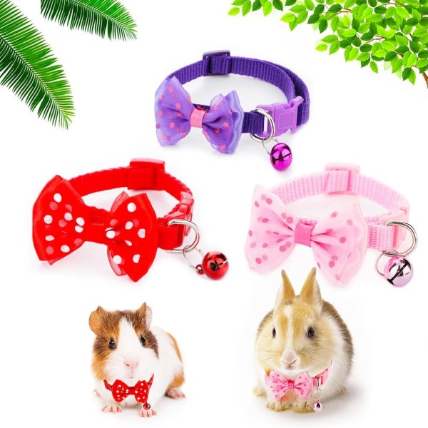 Rabbit Adjustable Collars with Bell