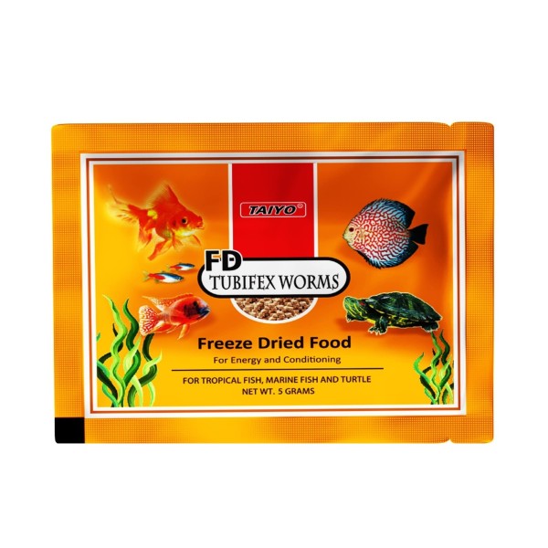 TAIYO Freeze Dried Tubifex Worms 5g