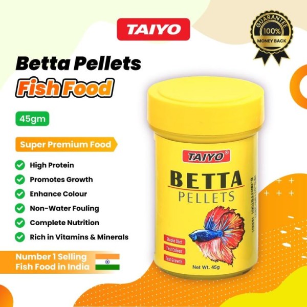 TAIYO Betta Pellets 45gm – Premium Betta Fish Food