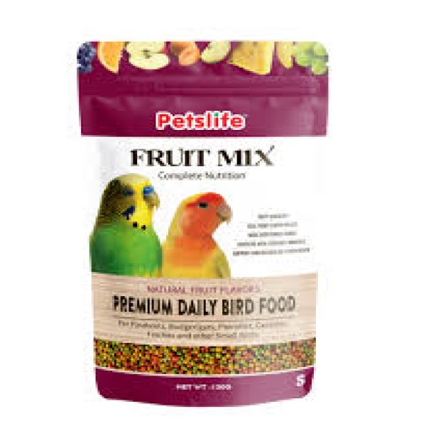 Petslife Fruit Mix Small Pellets Bird Food 150g
