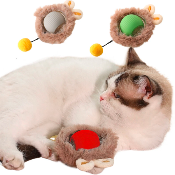 Pet Hunting Rechargeable Electric Toy Ball For Cat & Small Dog | Rechargeable