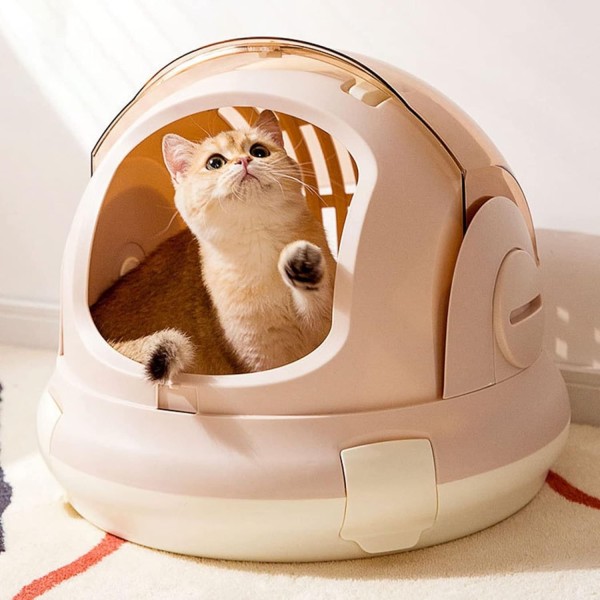 Pet Carrier, Cat Carrier, Small Animals, Cat Bed, Hand Carry Bag, Transparent, Clear, Capsule Type, Multifunctional, Lightweight, Easy to Carry, Outdoors, Stability, Breathable