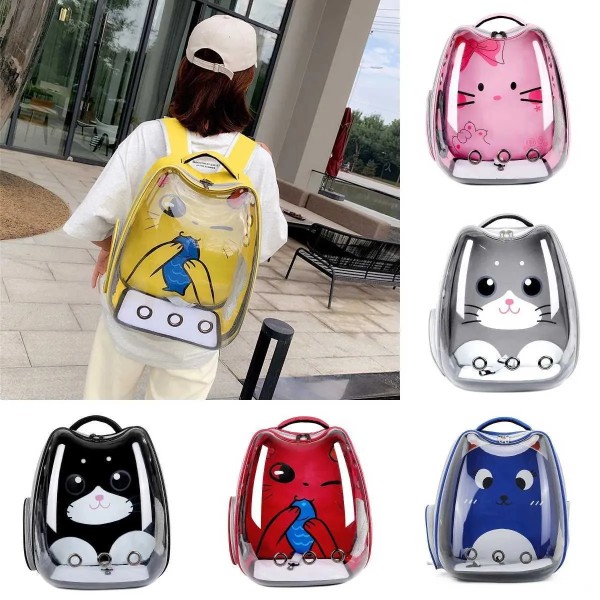 Transparent Cat Carrier Backpack – Space Capsule Design for Cats & Small Dogs