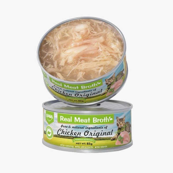 Easa Cat Can Food Real Meat Broth - Chicken Original 85g | Cat Wet Food