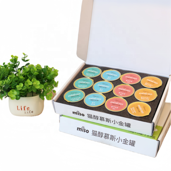 Miso Cat Broth Can Food 4 Flavors Mixed - (Chicken & Cod Meat, Chicken Breast, Tuna, Tuna & Salmon) (30g* 24pcs) 720g