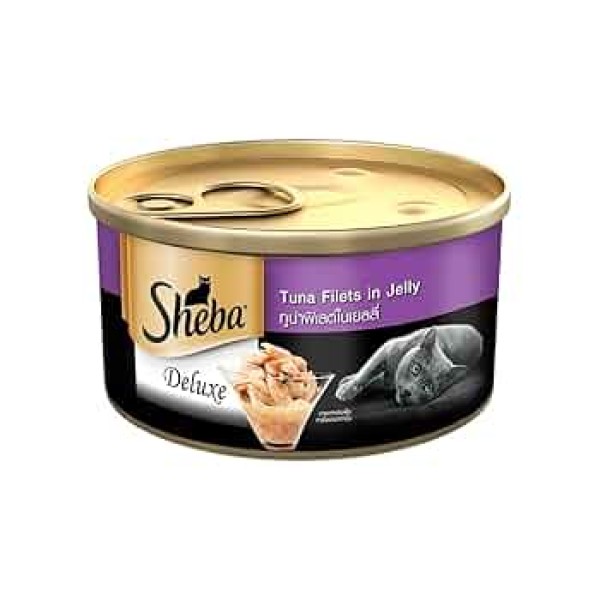 Sheba Deluxe Cat Can Food - Tuna Filets in Jelly 85g | Cat Wet Food
