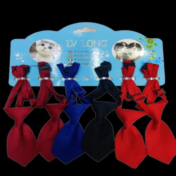 Cat Dog Neck Tie Puppy Dog Tie with Collar Adjustable