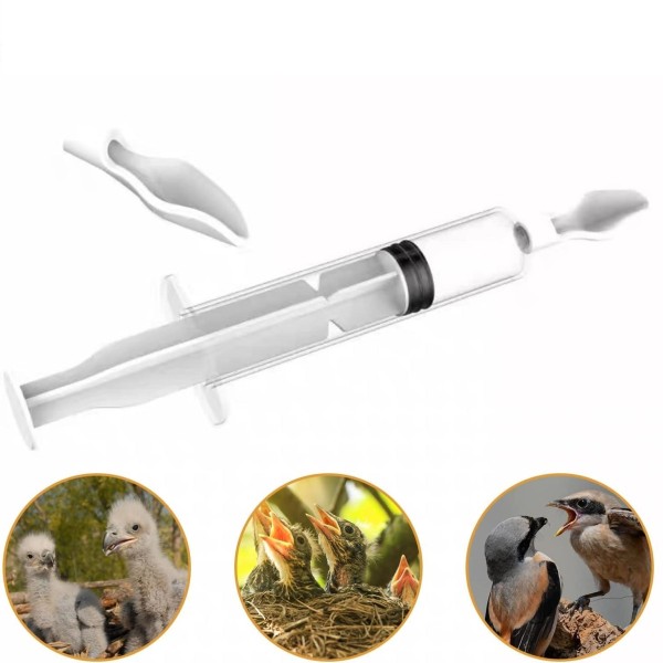 20ml Hand Feeding Syringe Spoon Baby Bird Feeding