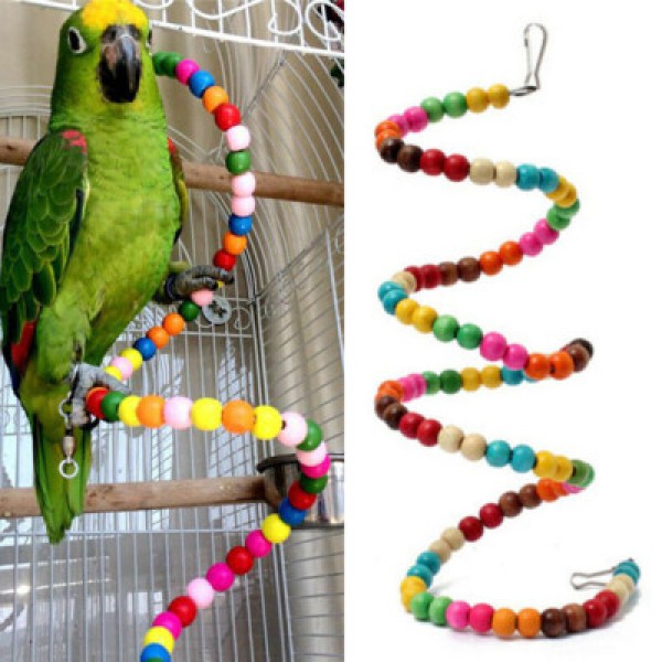 Toy Bird Spring Bird Ladder Toy Spring – Fun & Safe Bird Toy